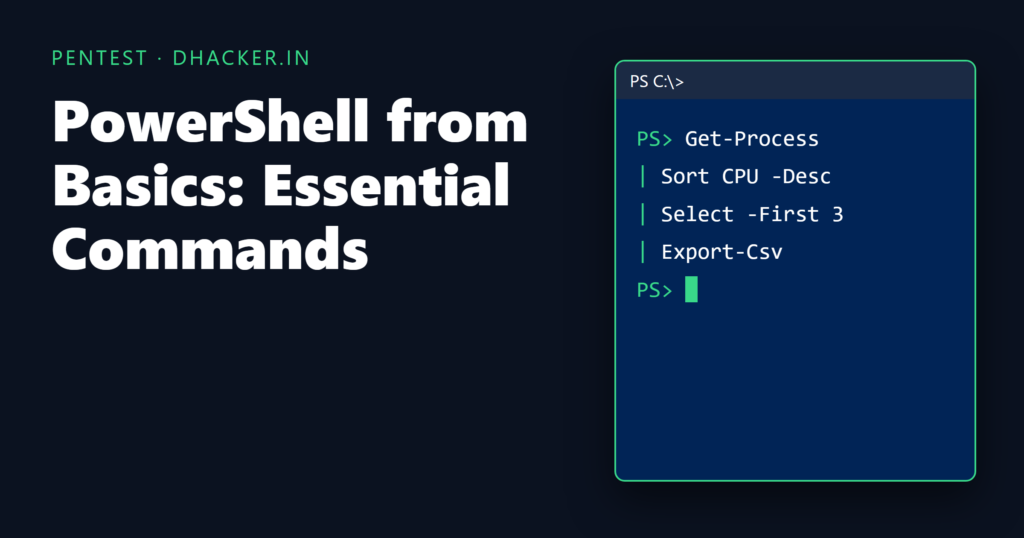 PowerShell from Basics: Essential Commands